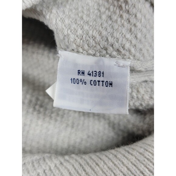 Polo Ralph Lauren Sweater Mens Large Gray Cotton Crewneck Raglan Knit Pullover - Picture 6 of 10